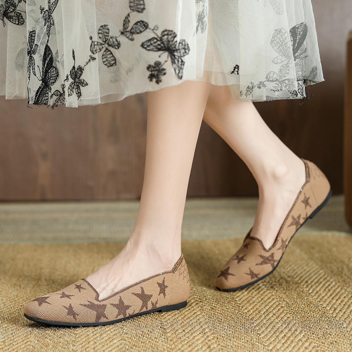 Обувь Одиночные туфли Женские туфли с глубоким носком Тканые туфли с квадратной головкой — фото 4