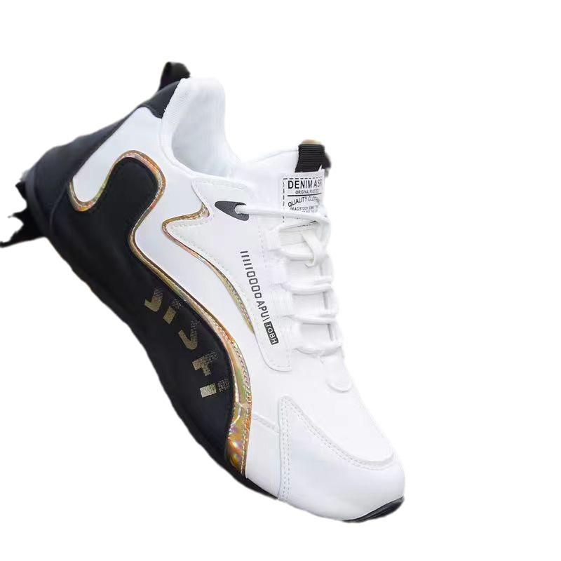 Men's PU Leather Waterproof Sneakers Casual Sports Shoes Mens Lightweight Breathable Flat Non-slip Tenis Shoes Zapatillas Hombre