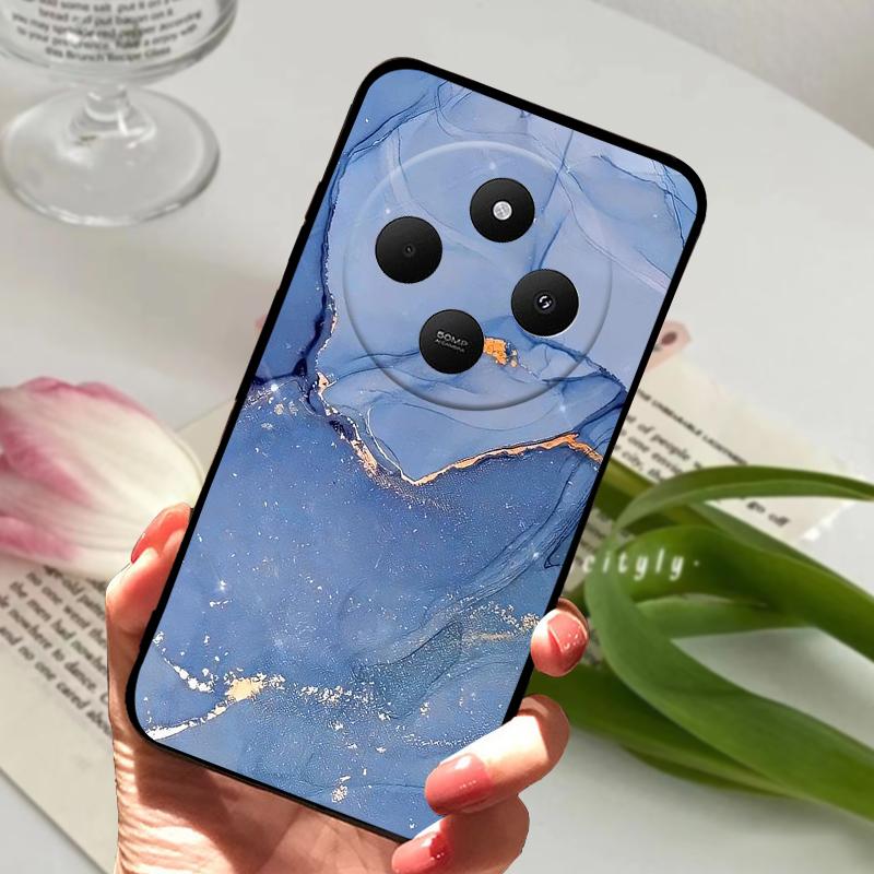 For Redmi 14R 5G Case 14 R Shockproof Silicone TPU Balck Matte Phone Cover For Xiaomi Poco C75 4G C 75 Protective Bumper Fundas