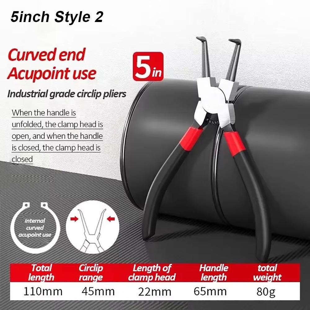 1Pcs 5/7/9inch Straight Tip Pliers  for Removing Installing Puller Locking Rings Shafts