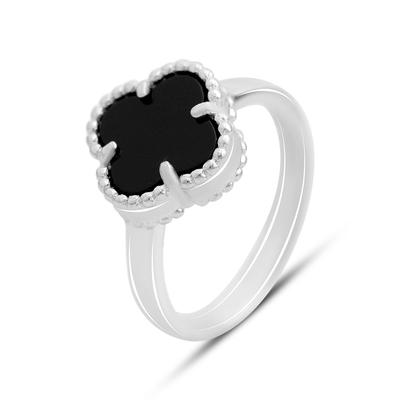 Silberring mit natürlichem Onyx, Produktgewicht 3,69 g (60001897)