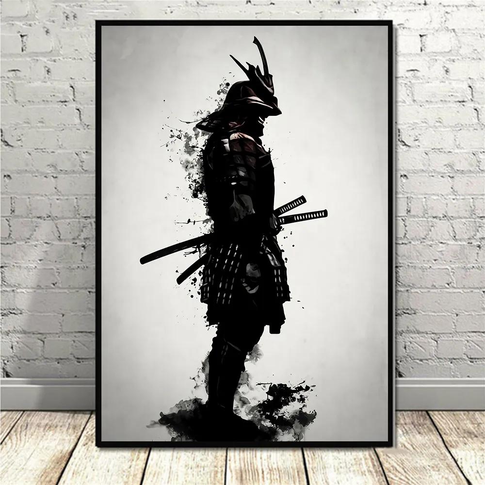 Japanese Anime Aesthetic Wall Art Game Retro Samurai HD Oil On Canvas Posters And Prints Home Bedroom Decoration Gifts