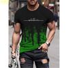 Maglietta da uomo con stampa a righe 3D, estiva, alla moda, stile hip hop, stile streetwear, casual, con scollo a V, oversize.