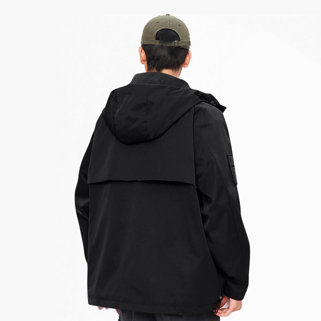 Men's Solid Color Jacket Outdoor Workwear Style Couple Jacket Coat Hooded Dirt Resistant And Wear Resistant Jacket