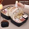 Urban Minimalist Makeup Bag With Waterproof Pu Material For Travel And Daily Use