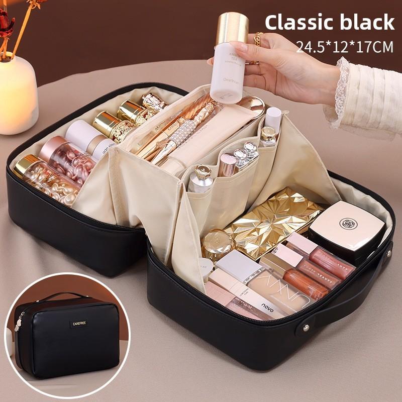 Urban Minimalist Makeup Bag With Waterproof Pu Material For Travel And Daily Use