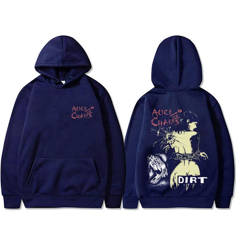 

Худі з принтом рок-гурту 90-х Alice in Chains Dirt для чоловіків і жінок, готичний панк, оверсайз, з капюшоном, чоловіча мода, вінтажний спортивний костюм з капюшоном XL