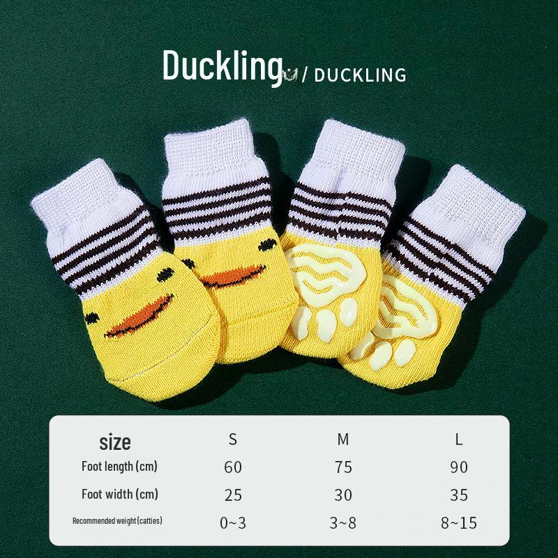 

High-Quality Non-Slip Pet Socks for Dogs and Cats - 4 Pack Small