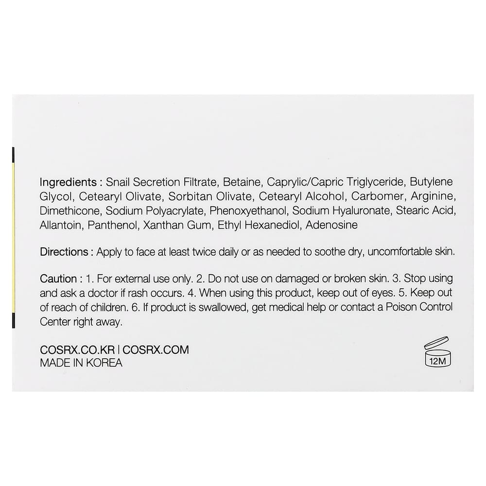 Cosrx Advanced Snail 92 All-in-One Cream 100ml