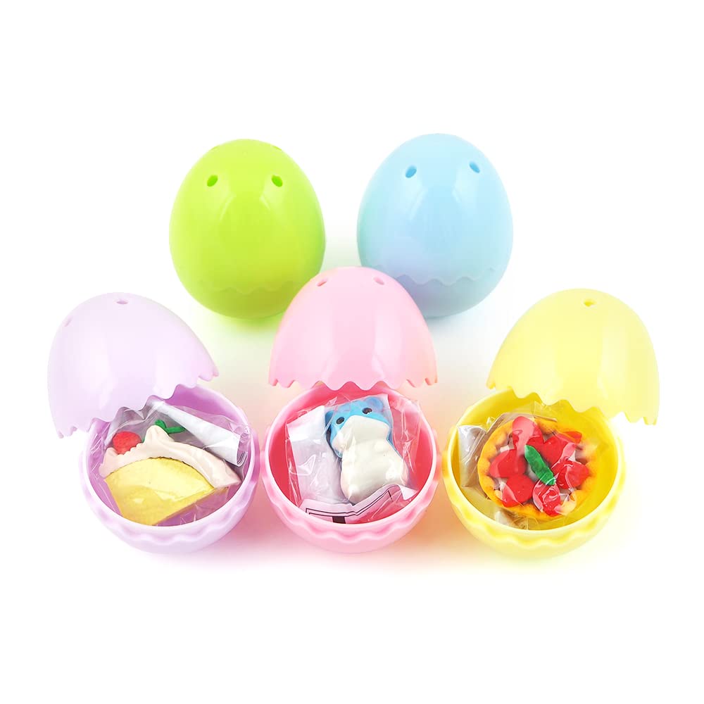 

Пасхальное яйцо Amuse в капсуле Baby Color Pakatto, пасхальное яйцо, пластиковое яйцо, охота C05001, 50 штук, ластик, микс в комплекте [Amazon] (Зубчатый срез)