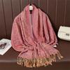 Paisley Pashmina Shawl Scarf Women Jacquard Cashew Printed Scarves Flowers Borders Female Tassel Blanket Wraps Ethnic Shawls