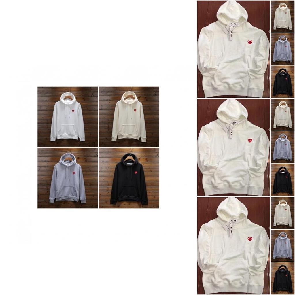 Womens Comme Mens Des Garcons Play Little Red Heart Cdg Hoodies Tops Pullover Uk