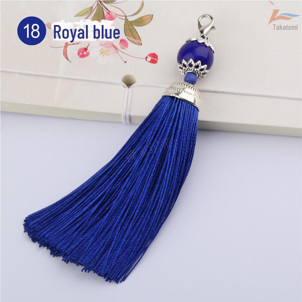 

Кисточка 8 см средняя с карабином для поделок и украшений вееров