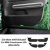 Car Door Anti-Kick Mat for Mini Countryman U25 2024 2025 Suede Leather Interior Sticker Set
