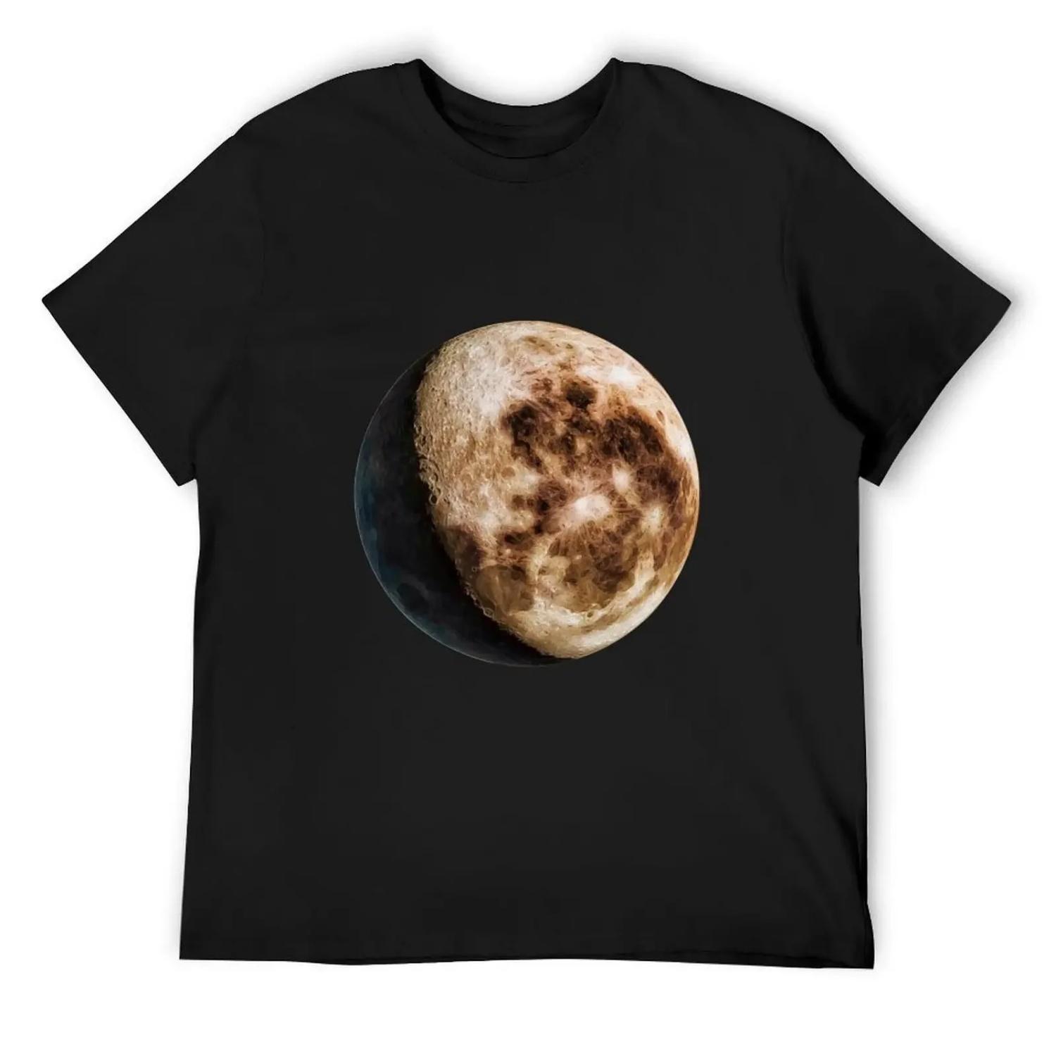 

Etherial Brown Lunar Moonscape T-Shirt Short sleeve tee graphic t shirts plain white t shirts men S чёрный