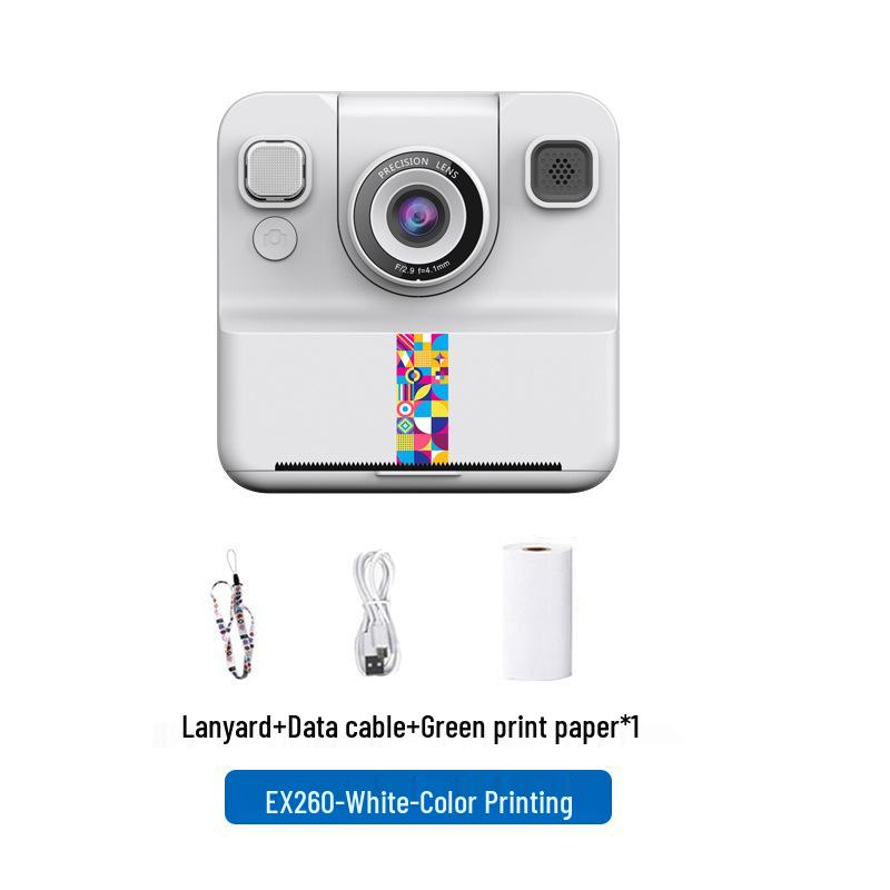 Children's Instant Print Camera: Mini Polaroid, Bluetooth, HD Digital Photography - Perfect Student Holiday Gift