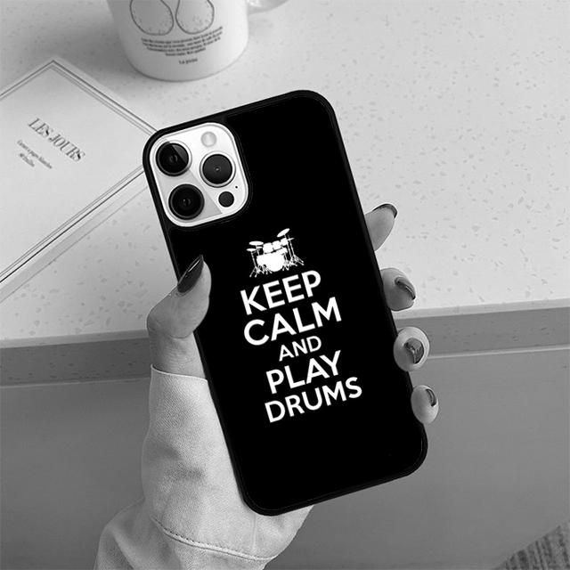 Drummer Playing Drums Phone Case For iPhone 17 Air 13 12 14 15 16  Cover For Apple 14 15 16 Pro Max Plus Coque
