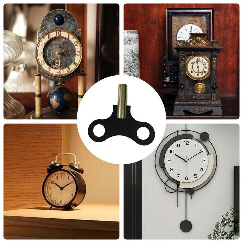 Chiavi per Orologio a Pendolo in Legno Chiave di Carica Forniture Solide per Orologi Manovella Meccanica Kit Manovella a Motore Per Riparazione Orologi