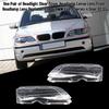 One Pair of Headlight Clear Cover Headlamp Lense Lens Front Headlamp Lens Replacemnt for BMW E46 3 series 4 Door 02 05