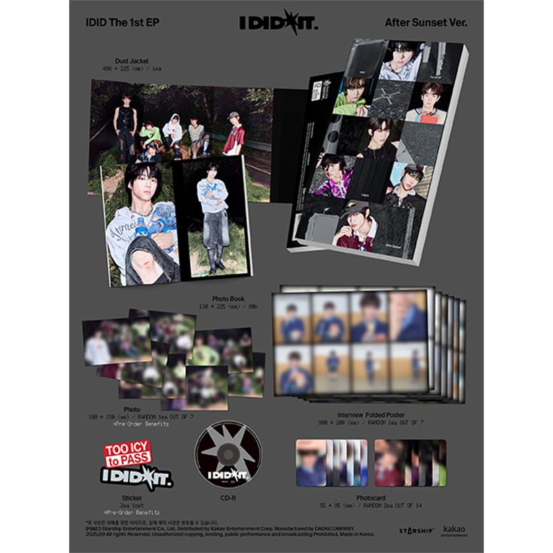 [Forhåndsbestilling] Starship Rookie Boy Group IDID 1. Mini-album [I did it] (+Nettfordeler)