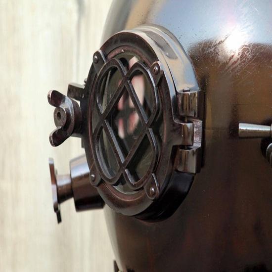 45.72 Cm Diver Helmet  Maritime Nautical Collectible  Home Decor Accent