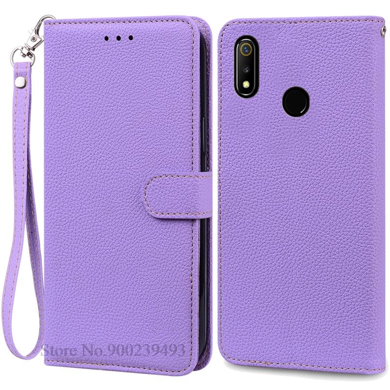 For Realme 3 Case Soft Pu Leather Flip Wallet Case For Realme 3 Pro Case Phone Cover For Realme 3 Pro Coque Fundas Bumper