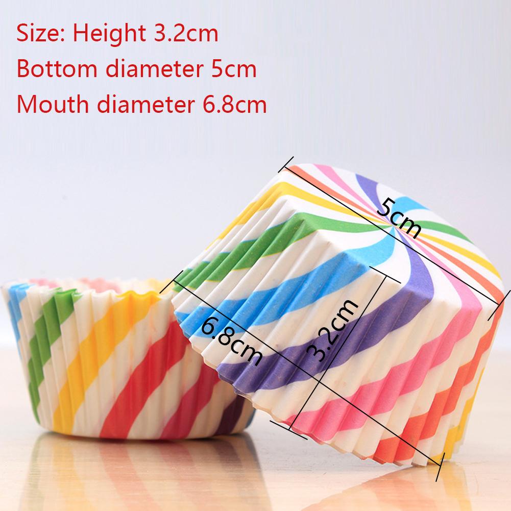 100Pcs Cake Muffin Cupcake Paper Cups Cake Box Cupcakes Liner Mold Kitchen Baking Accessories Cake Mold Cooking Tools