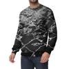 Men's Casual Fashion Printed Round Neck Pullover Sweatshirt