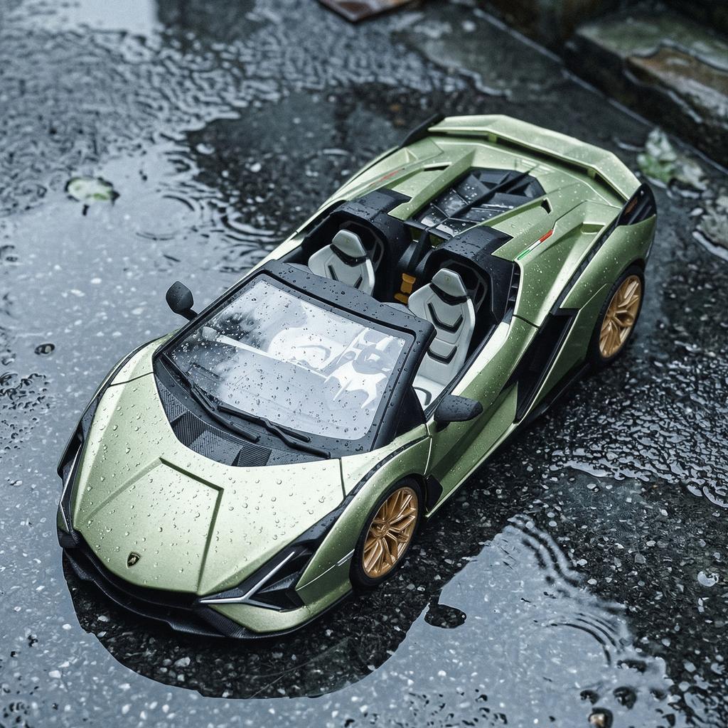 1:18 Lamborghini Sián Roadster Supercar Legierung Metall Druckguss Modellauto Zuhause Trendige Spielzeuge & Schreibtisch-Display-Ornament Geburtstagsgeschenke