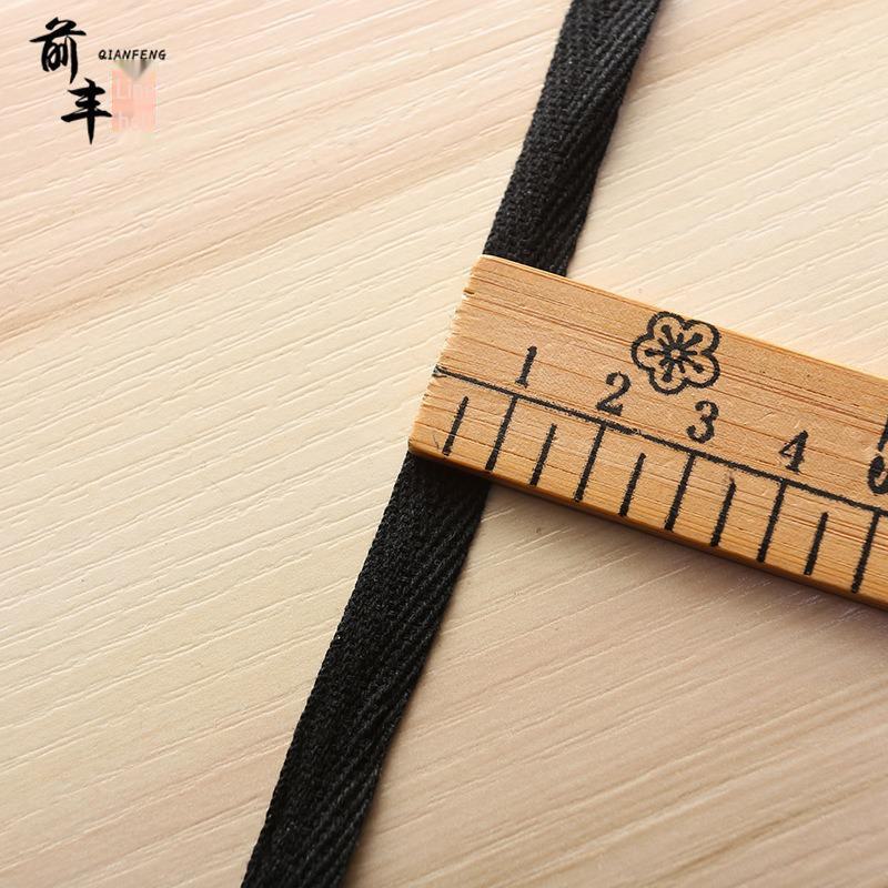 1cm Red Herringbone Belt with Cotton Edging and Colored Webbing Ribbon