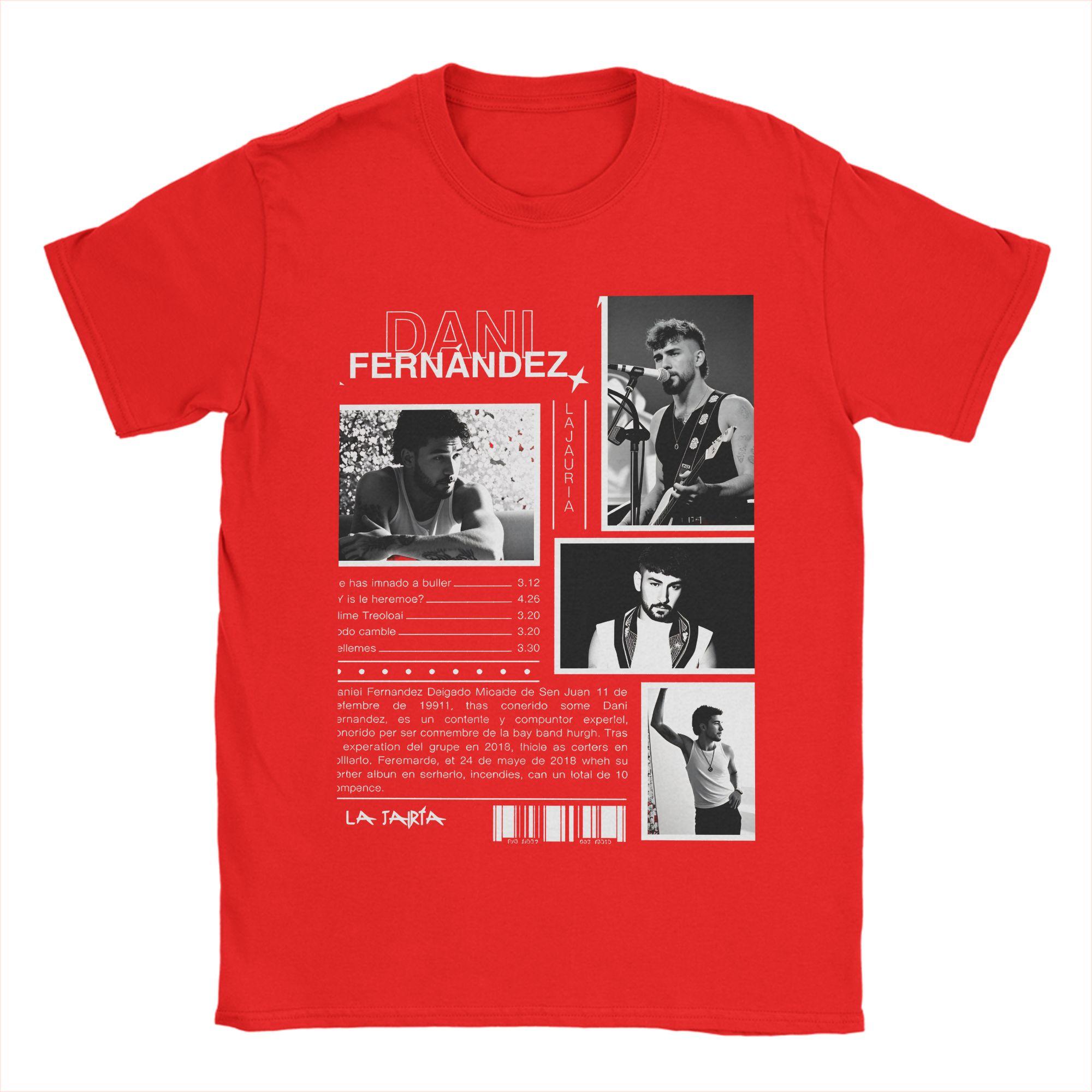 

Rapper Dani Fernandez Cotton T Shirt For Unisex Summer Y2K Fun TShirts O Neck Harajuku Tee Shirt Plus Size Design Clothes S