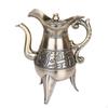 Beverage Pot Vintage Serving with Lid BronzeToned Metal Pitcher Spout for Collectors,