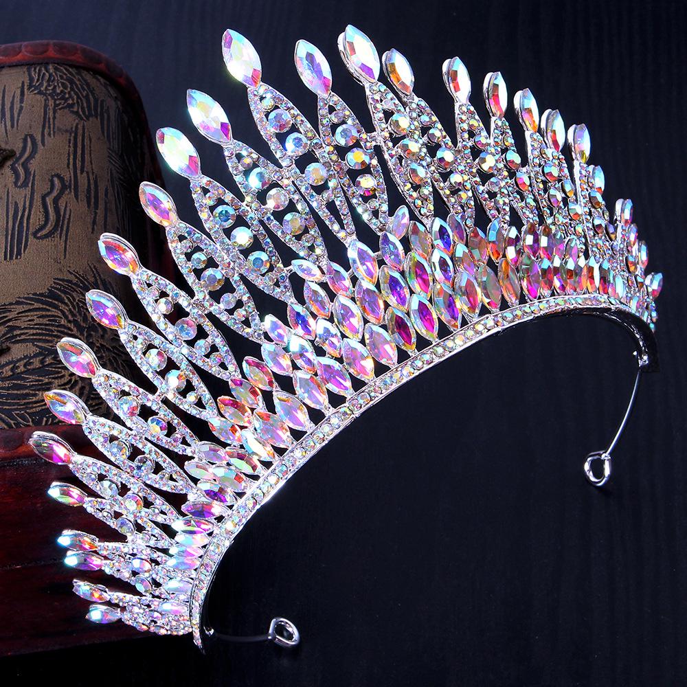 Luxury Rhinestone Tiara: European & American Pageant Headband for Car Shows, Weddings, and Models