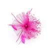 Vintage Flower Mesh Fascinators Hat with Hair Clip Feathers Derby Hat 1920s Clip Headwear Women