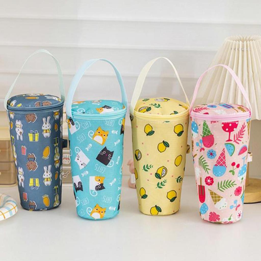 Portable Milk Tea Tote Bag Heat Preservation Bag Eco-friendly Multipurpose Handbag Carrying Insulated Cup Covers Cup Accessories