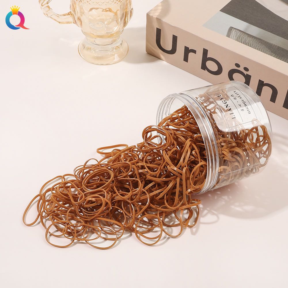 

300 шт. разноцветных маленьких одноразовых эластичных резинок для девочек, нескользящие резинки для волос, детские аксессуары для волос, резинки для волос шампанского