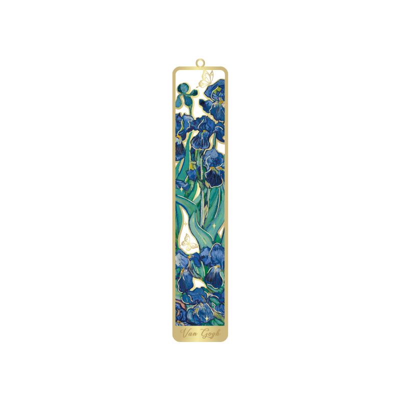 Exquisite Vintage Floral Metal Bookmark - Famous Painting Bouquet Clip for Journals