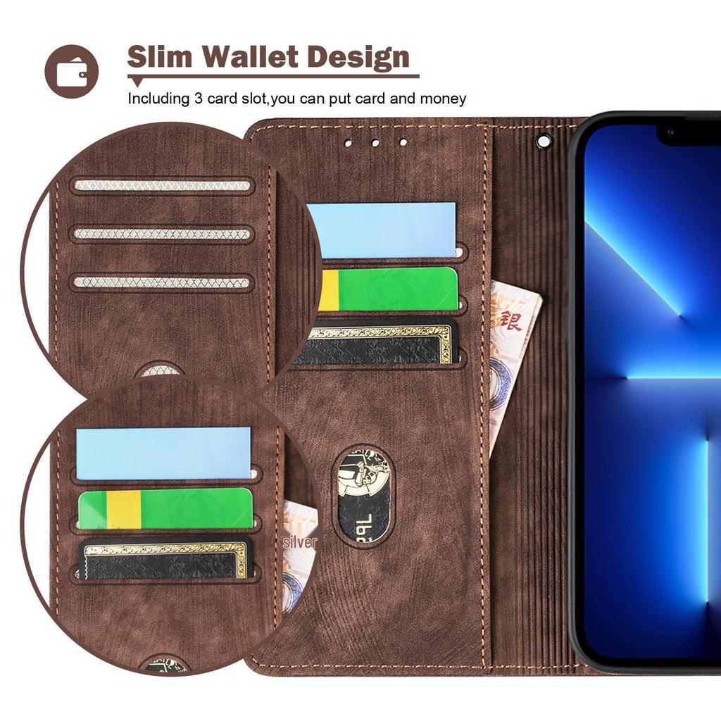 Compatible with Infinix Hot 50/Note 40: Zero10 Flip Leather Case with Card Slot and Stand.