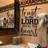 Proverbs 3:5 Removable Wall Sticker - Modern Self-Adhesive Living Room Decor