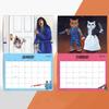 12 Month 2025 Scary Cats Wall Calendar Funny Cat Monthly Calendar for Home Living room Bedroom New Year Decor Calendar Planning