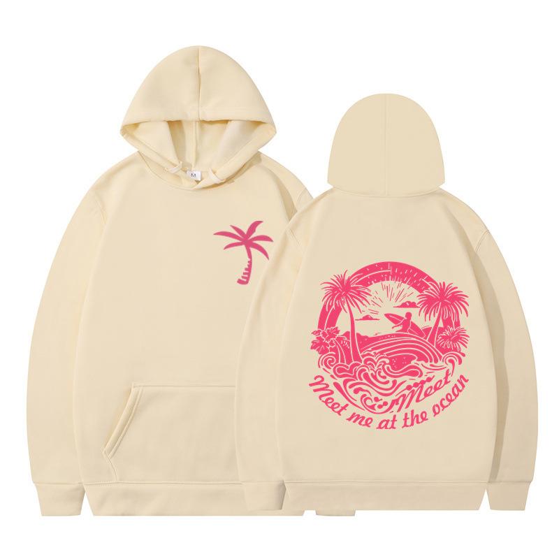 Letter Graphics Printed Hoodies Autumn Winter Casual Fleece Long Sleeved Streetwear Sweatshirts Hooded for Men Women