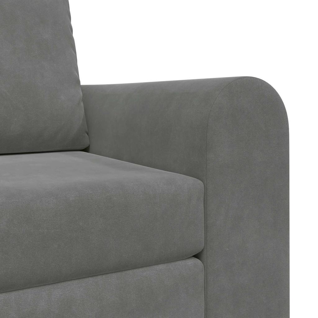 Dark Gray Velvet Sofa Bed