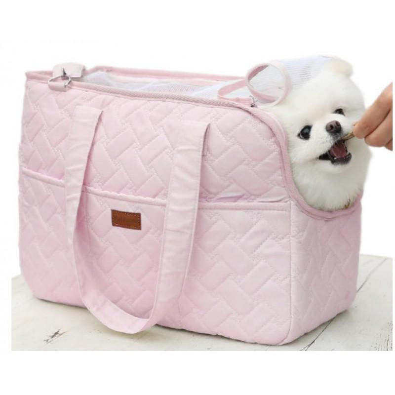 Portable Pet Carrier Bag Cats Small Dogs - Adjustable Shoulder Strap Breathable Mesh Travel-Friendly Outdoor Use