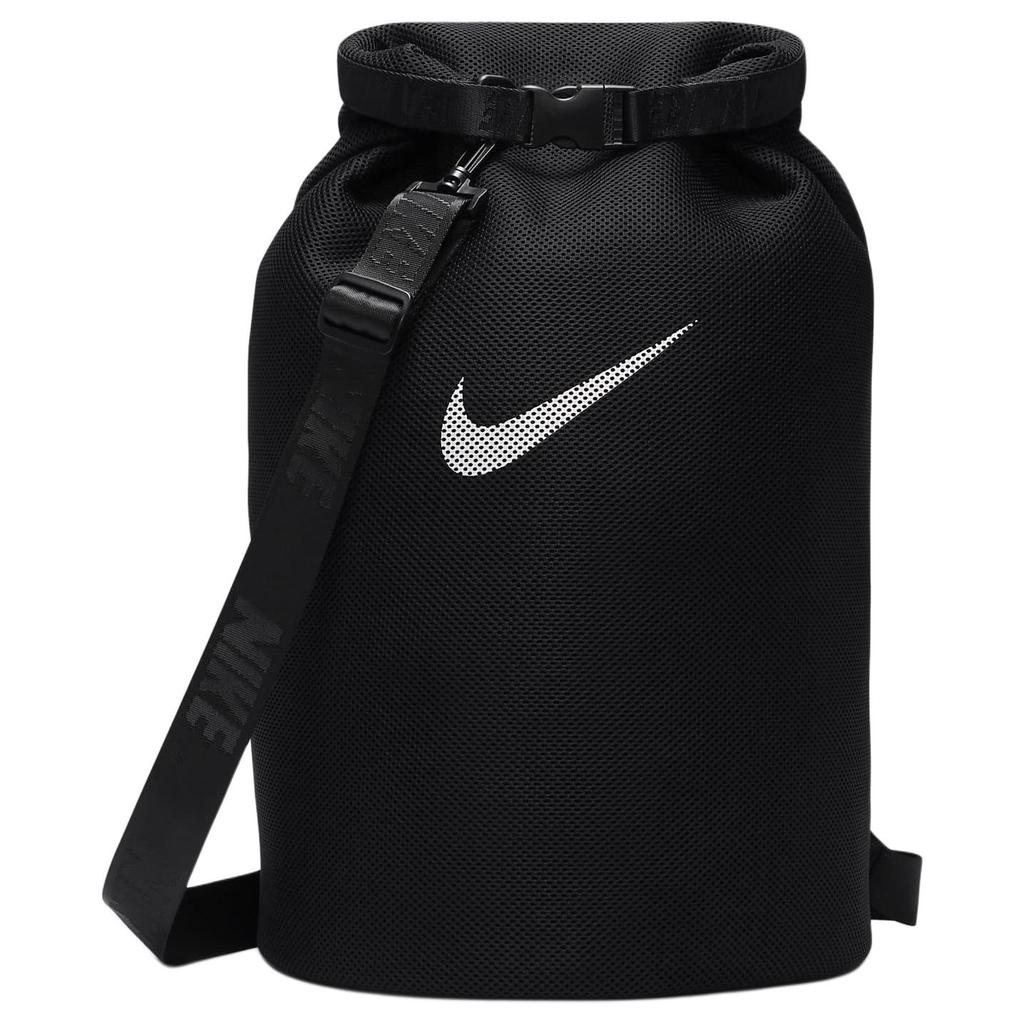 Nike Tessuto a Rete Moda Tendenza Poliestere Borsa a Tracolla Unisex Borse Nero Bianco DV2704-010
