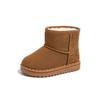 Kinder Schneestiefel Schlichter Stil Plüsch klobig Winter Kinder Kurzstiefel Einfarbig zum Hineinschlüpfen Unisex Klassisch Jungen Mädchen Schuhe 23-36
