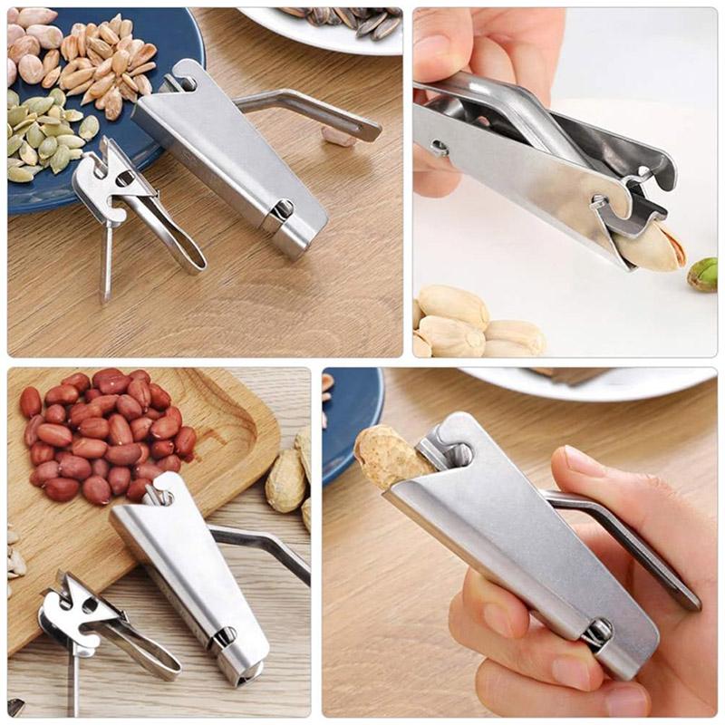 Stainless Steel Melon Seed Peeling Artifact Pistachio Sunflower Seeds Peanut Peeler Shell Opener Multifunctional Kitchen Tool