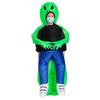 Inflatable Halloween Alien Costume: Funny Party Outfit with Ghost Hugging Design