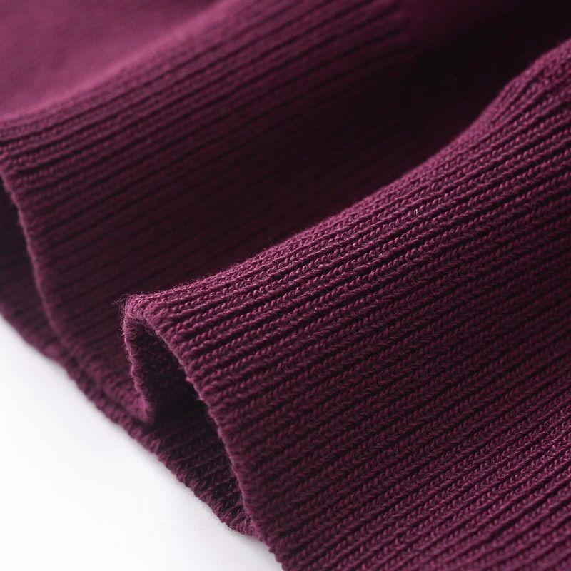 Kaslead New Arrival Women's Fashion Style Fashion Simple Buttons Knitting Long-Sleeved Shirt 2893145