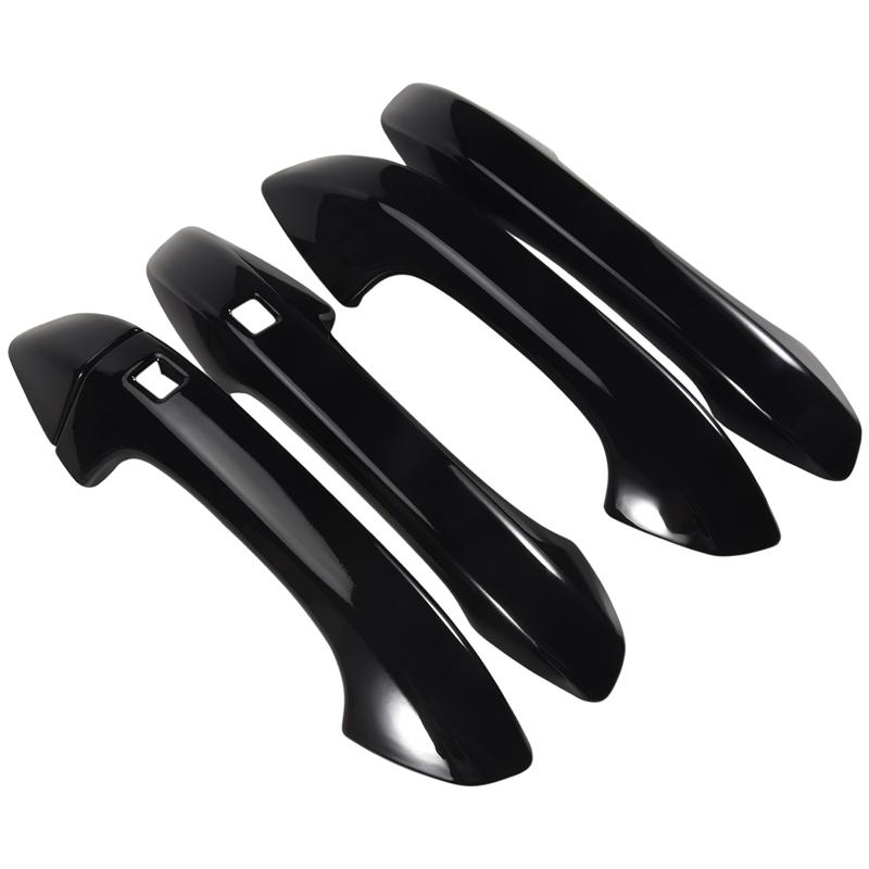 Bright Black Exterior Door Handle Cover Trim For Kia K5 Optima 2020 2025 2025 With Smart Keyhole-A99D