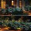 LED Solar Flower Lights Outdoor Waterproof Garden DIY Firework Decor Path Stake Solar Lamp for Street Walk Patio